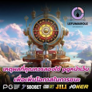 เหตุผลที่คุณควรลองใช้ pgหน้าเว็บ เพื่อเพิ่มโอกาสในการชนะ